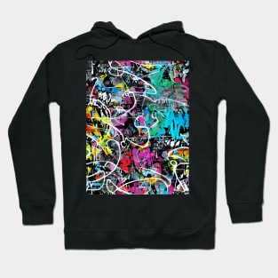 Graffiti Style Pattern Hoodie